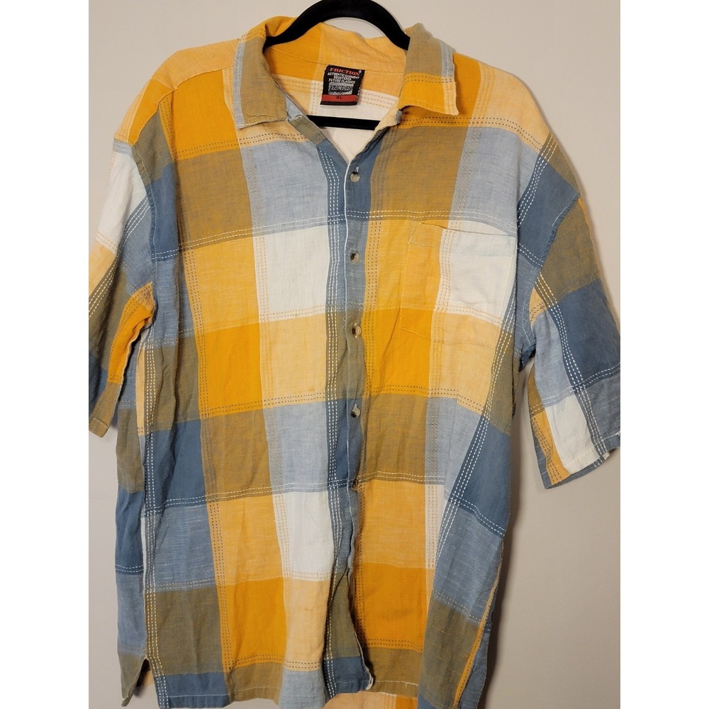Xl Mens Plaid ‎ Shirt Short Sleeve